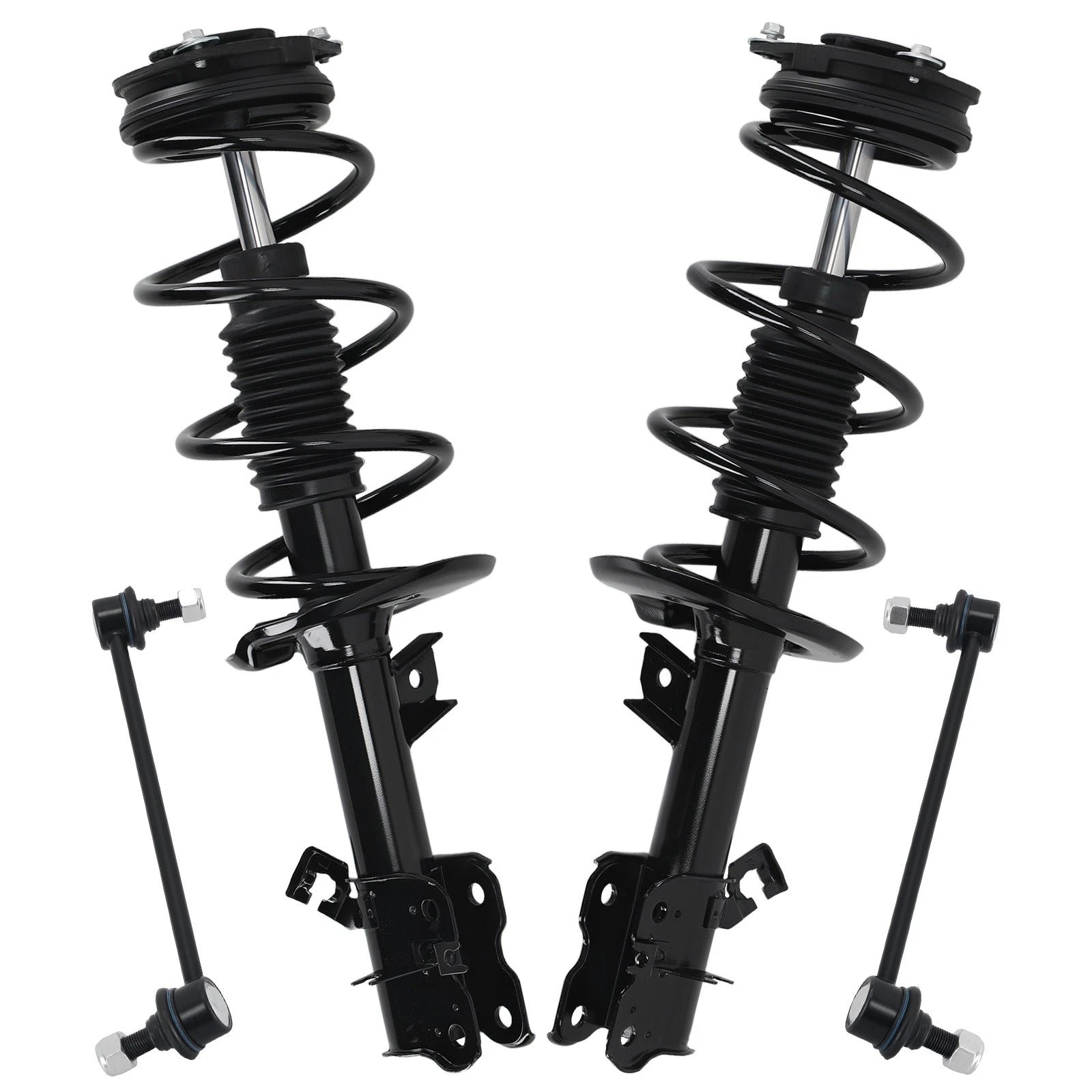 Front Struts & Coil Spring Set with Sway Bars for Nissan Rogue (2008–2012)