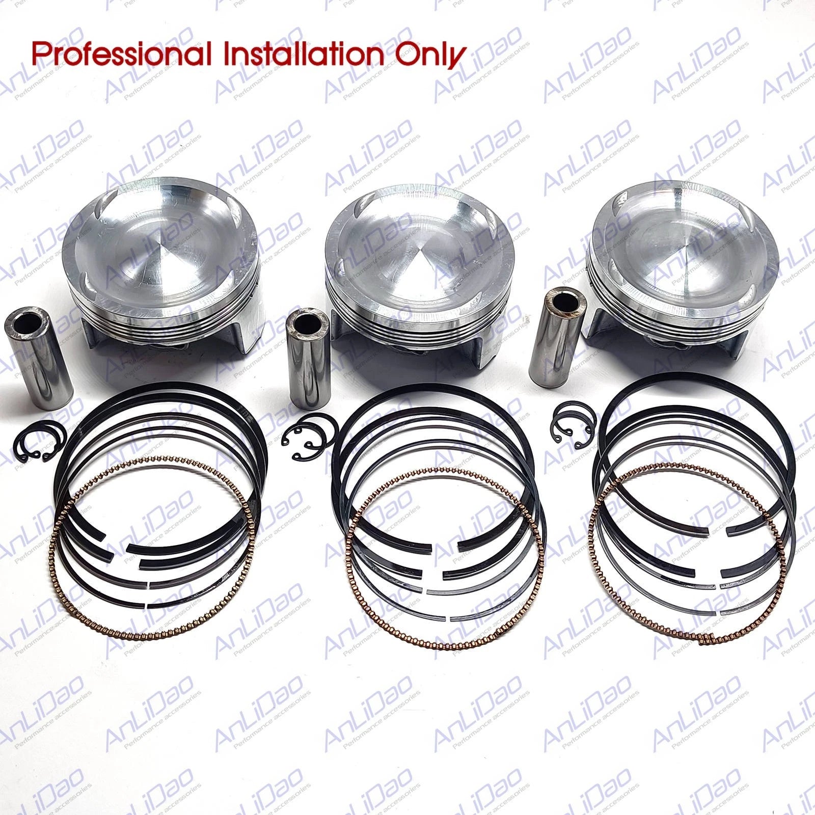 3Pcs Platinum Piston Kit for SeaDoo RXT/RXP 300HP (1630 4-Tec) 420892738