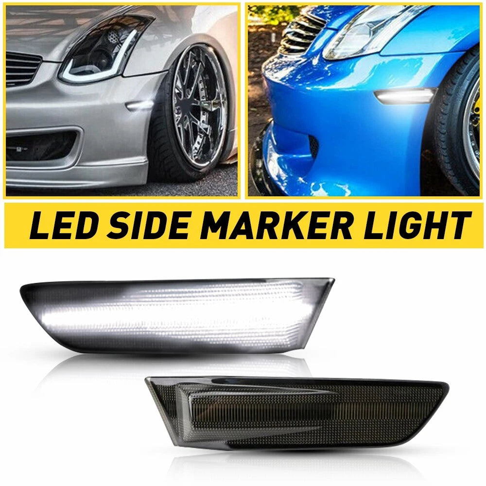 Sequential Switchback LED Side Marker Signal Lights for Infiniti G35 Coupe (2003–2007)