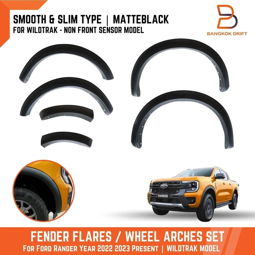 3" Slim Fender Flares for Ford Ranger P703 Wildtrak (2022-2023)