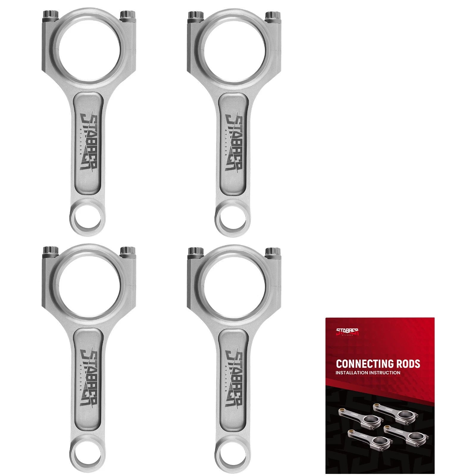 Set of 4 4340 Forged Connecting Rods for Nissan Bluebird Sunny (CA18DE, CA18DET)