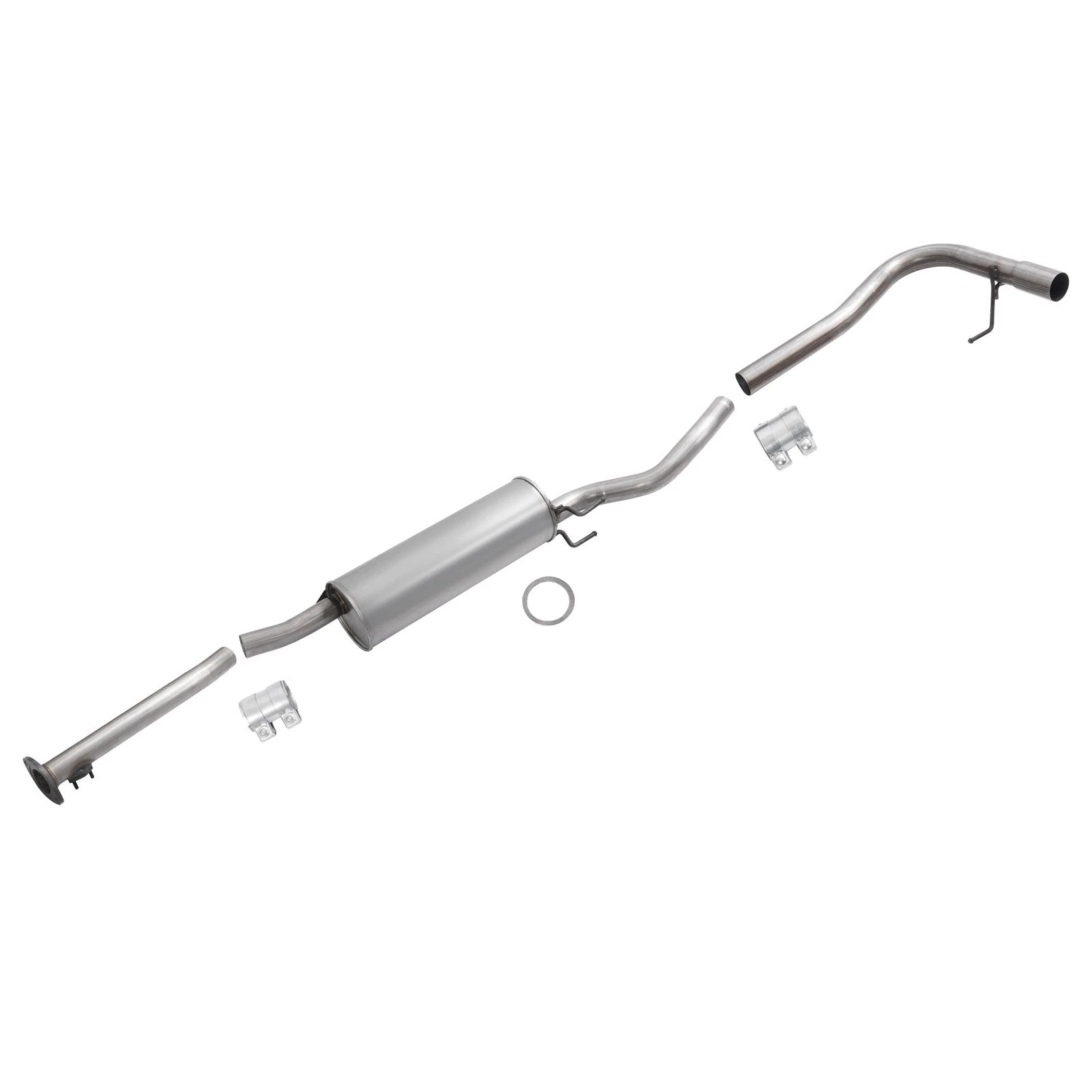 Muffler TailPipe Exhaust System for Toyota Tacoma 2.7L 4WD (2000–2004)