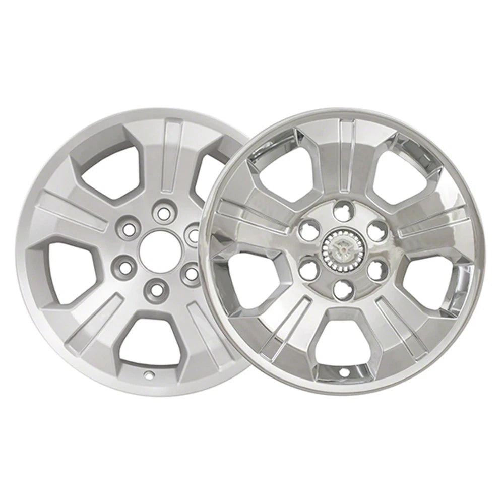 Wheel Skins Hub Caps Chrome 18 Inch Full Covers for 2014-2019 Silverado 1500