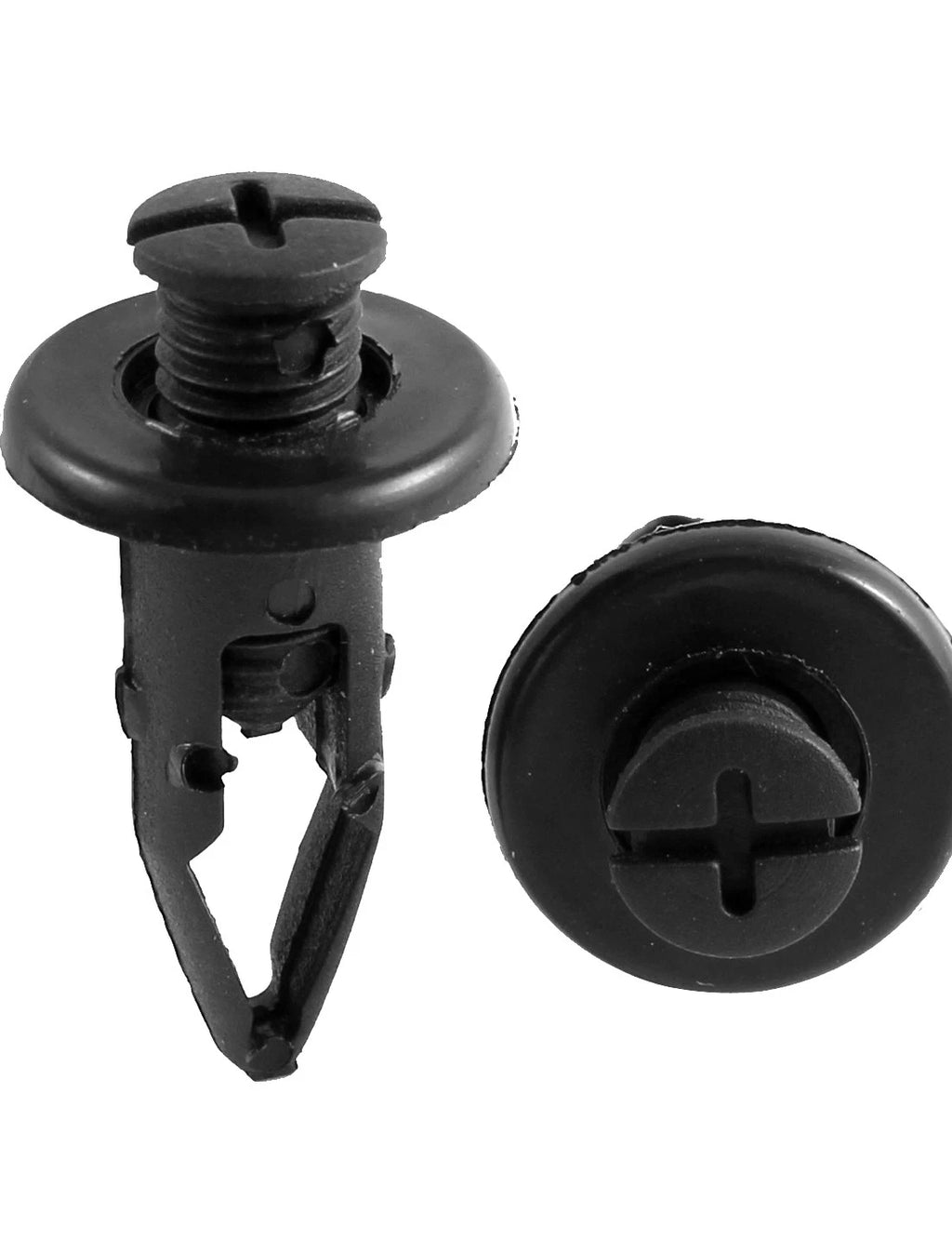 50x Black Plastic Push Pin Clips for Toyota (10mm Hole)