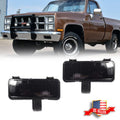 2X Smoked Front Turn Signal Lights for Chevy GMC Pickup Blazer Jimmy (1981–1982)