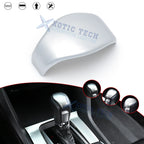 Matte Silver Chrome Gear Shift Knob Cap Cover for Honda Civic 2016-2021