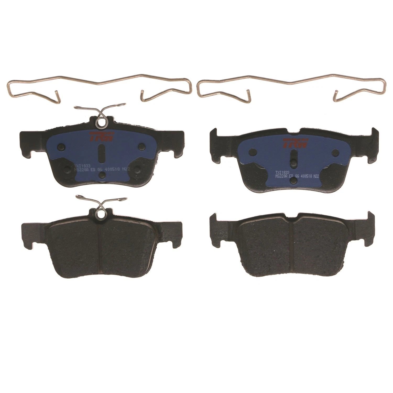Set of 4 Disc Brake Pads for Ford Fusion (2016–2020)