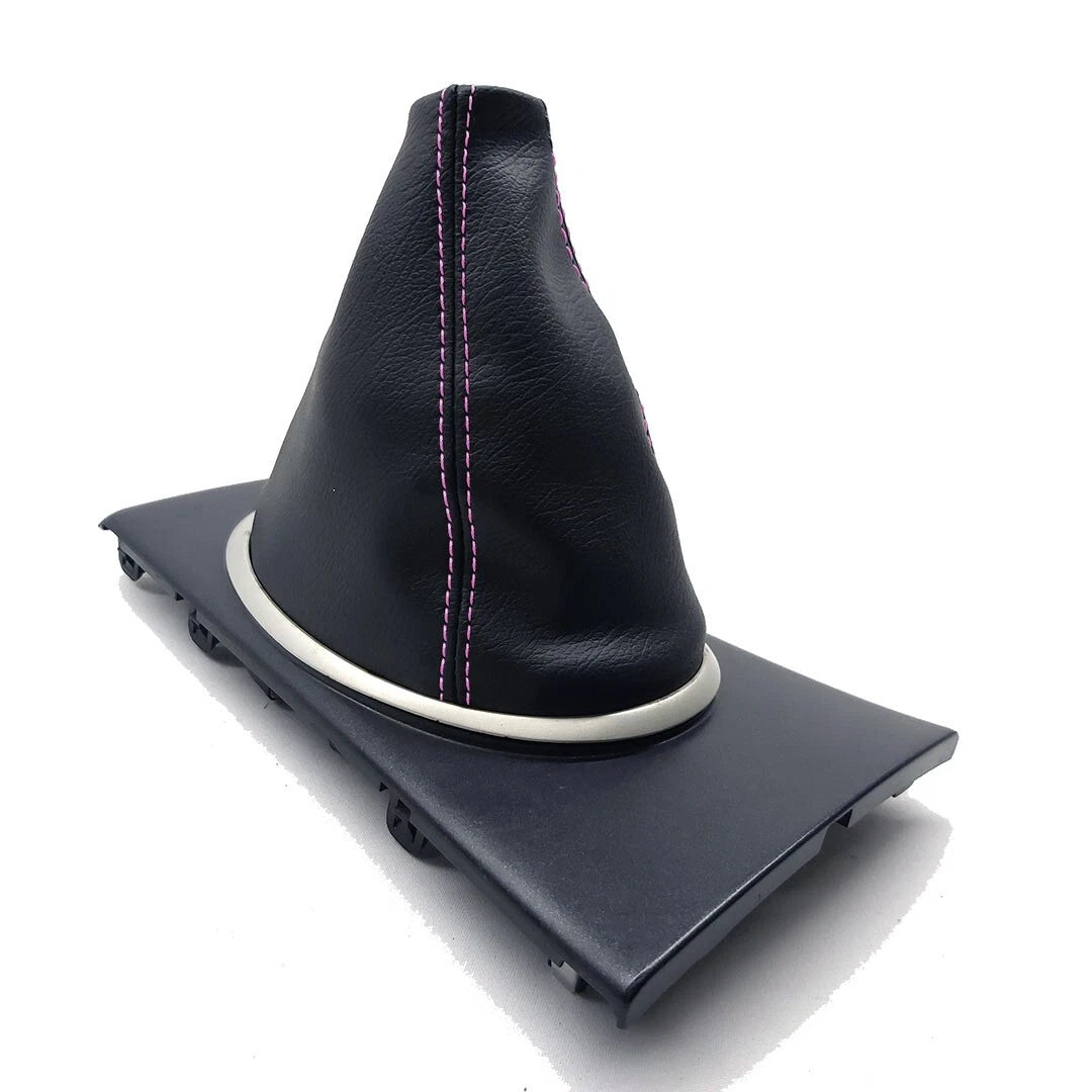 Manual Shift Boot for Honda Civic (2001–2005) Black Pink Stitch