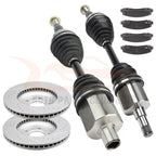 Front CV Axle + Brake Pads & Rotors for Chevrolet Monte Carlo (2006–2007)