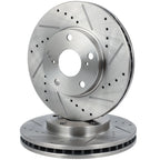 Front Drilled Slotted Brake Rotors for Toyota Camry Sienna (1998–2003)