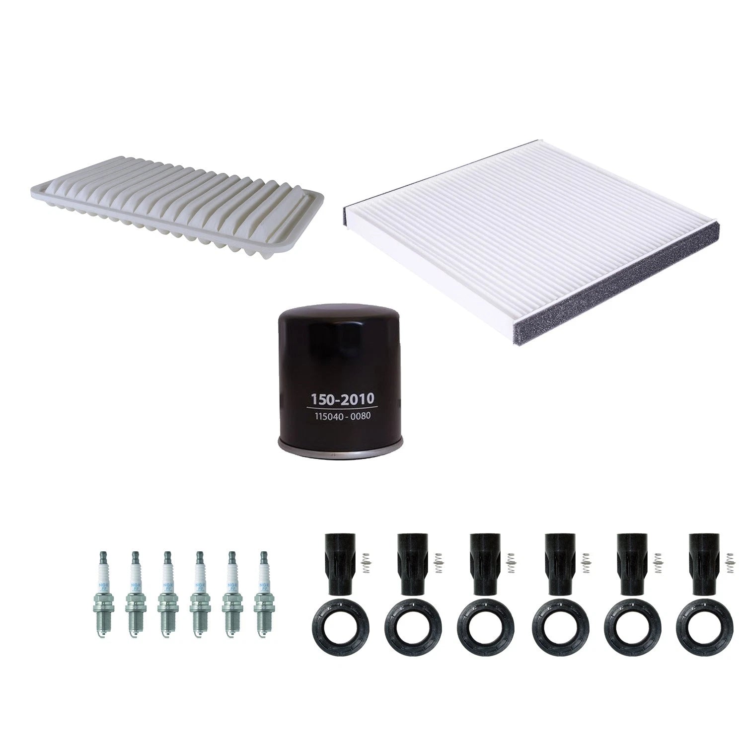 Tune Up Kit with NGK 6 Spark Plugs & Boots for Camry ES330 Sienna Solara (2002–2006)