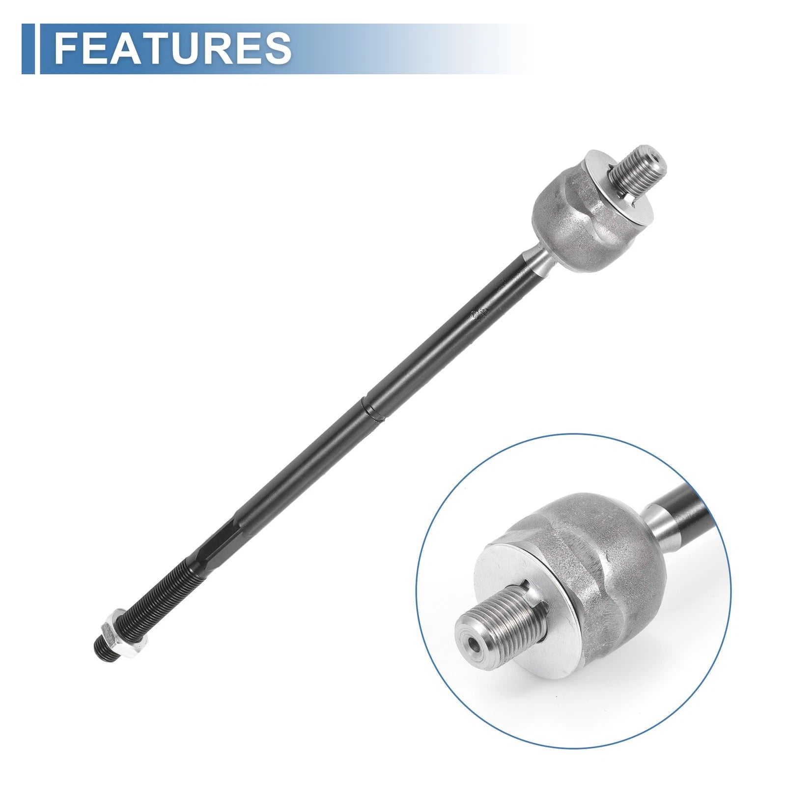 2pcs Front Inner Tie Rod End Links for Ford Mustang (2005–2010) No.EV80804