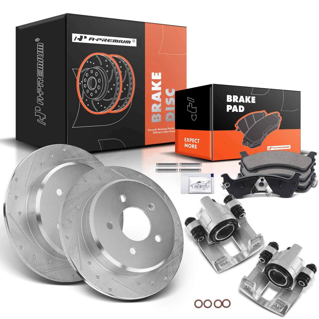 Rear Drilled Brake Rotors & Pads for Mercury Mountaineer (1997–2001)