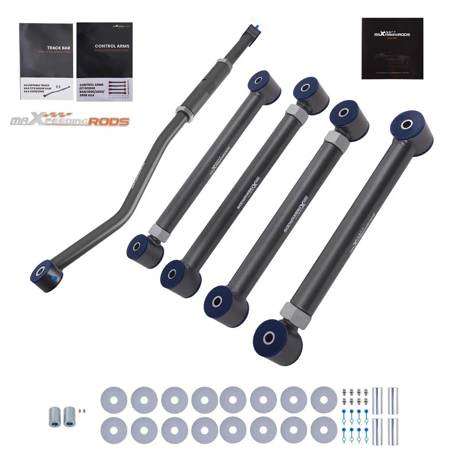 Adjustable Track Bar Control Arm Kit for Dodge Ram 2500 3500 4WD (2003–2009)