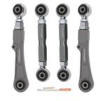 Set of 4 Aluminum Adjustable Rear Camber Control & Toe Angle Arms for Tesla Model S/X (2012–2023)