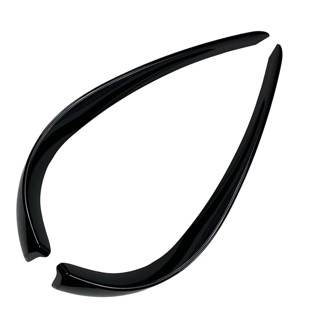 Front Bumper Fog Light Cover Trim for Mercedes Benz C-Class W205 (2015–2018) Black