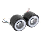 Twin Headlight for Universal Motorcycle (Black)