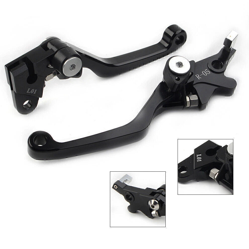Black Pivot Brake Clutch Levers for Honda XR250/Motard (1995–2007) CRM250R/AR (1994–1998)