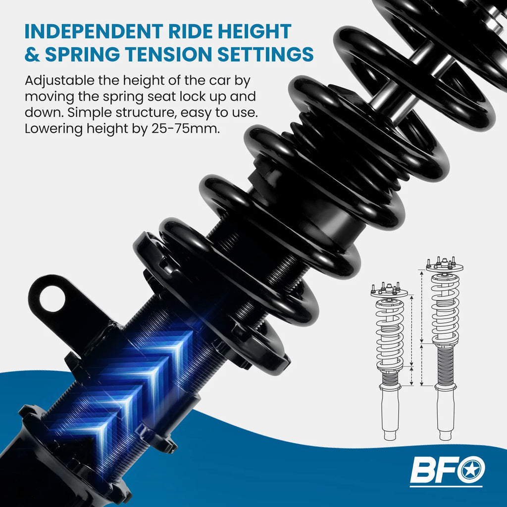 BFO Full Coilovers for BMW 3-Series 325i 328i 335i E90 (2006–2013)