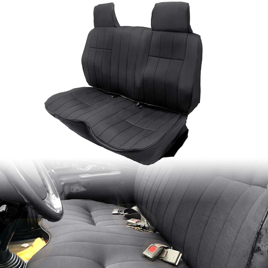 Black Bench Seat Covers for Toyota Pickup (1987–1994) - Replaces Originals