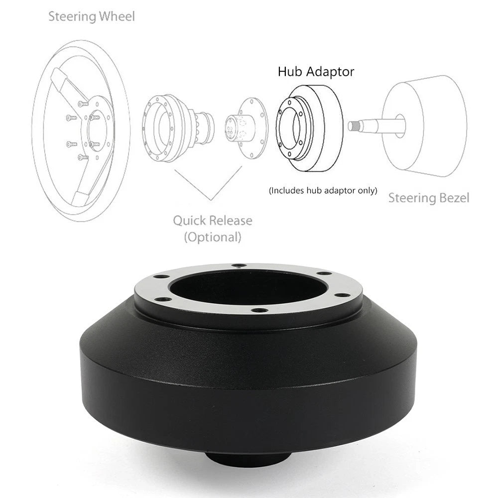 6-Hole Steering Wheel Adapter Boss for Nissan 350Z 370Z G35 G37 (2003–2020)