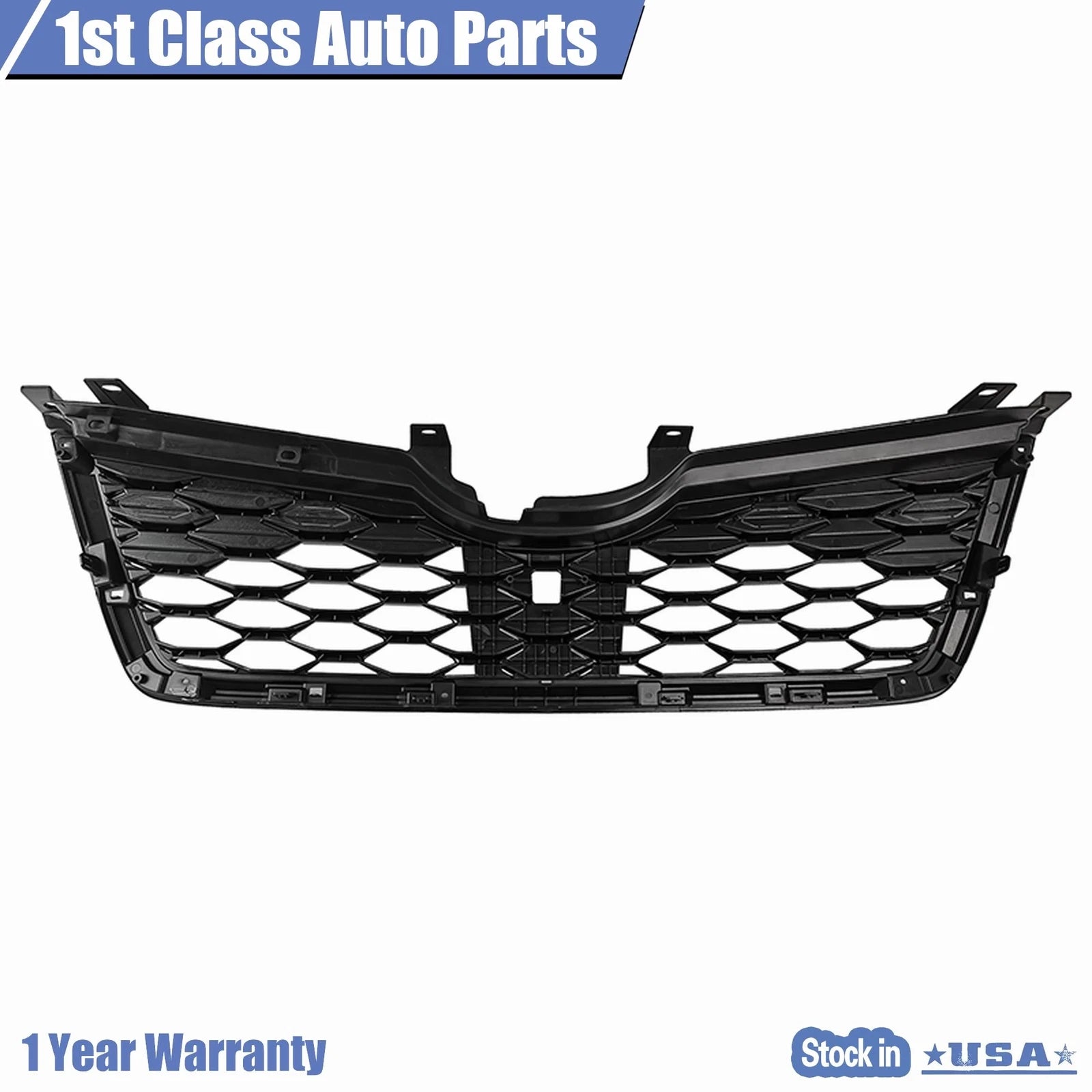 Gloss Black Front Bumper Grille for Subaru Forester (2019-2021)
