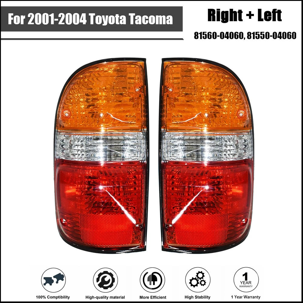 Tail Light Assembly Set for Toyota Tacoma (2001-2004) Halogen