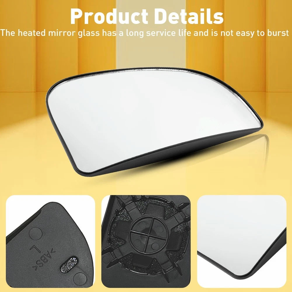 Left Tow Mirror Spotter Glass for Dodge Ram 1500 2500 3500 (2010-2019)