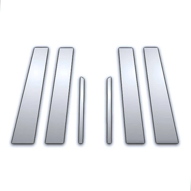 6Pc Chrome Pillar Post Covers for Chrysler Aspen (2005–2019)
