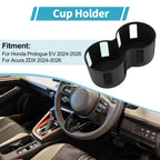 Center Console Cup Holder Organizer for Honda Prologue EV (2024–2026) TPE Black