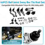 10X Ball Joint Sway Bar Tie Rod for Mitsubishi Triton ML MN (2006–2015)