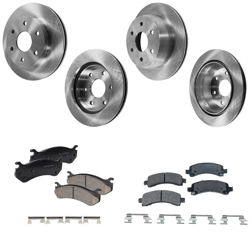 Brake Disc Rotors and Pads Kit for Chevy Yukon Suburban Avalanche
