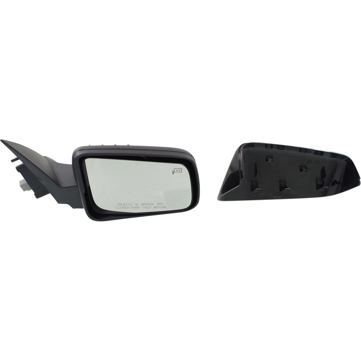 Set of 2 Heated Power Mirrors for Ford Focus (2008–2011) - Paintable Black