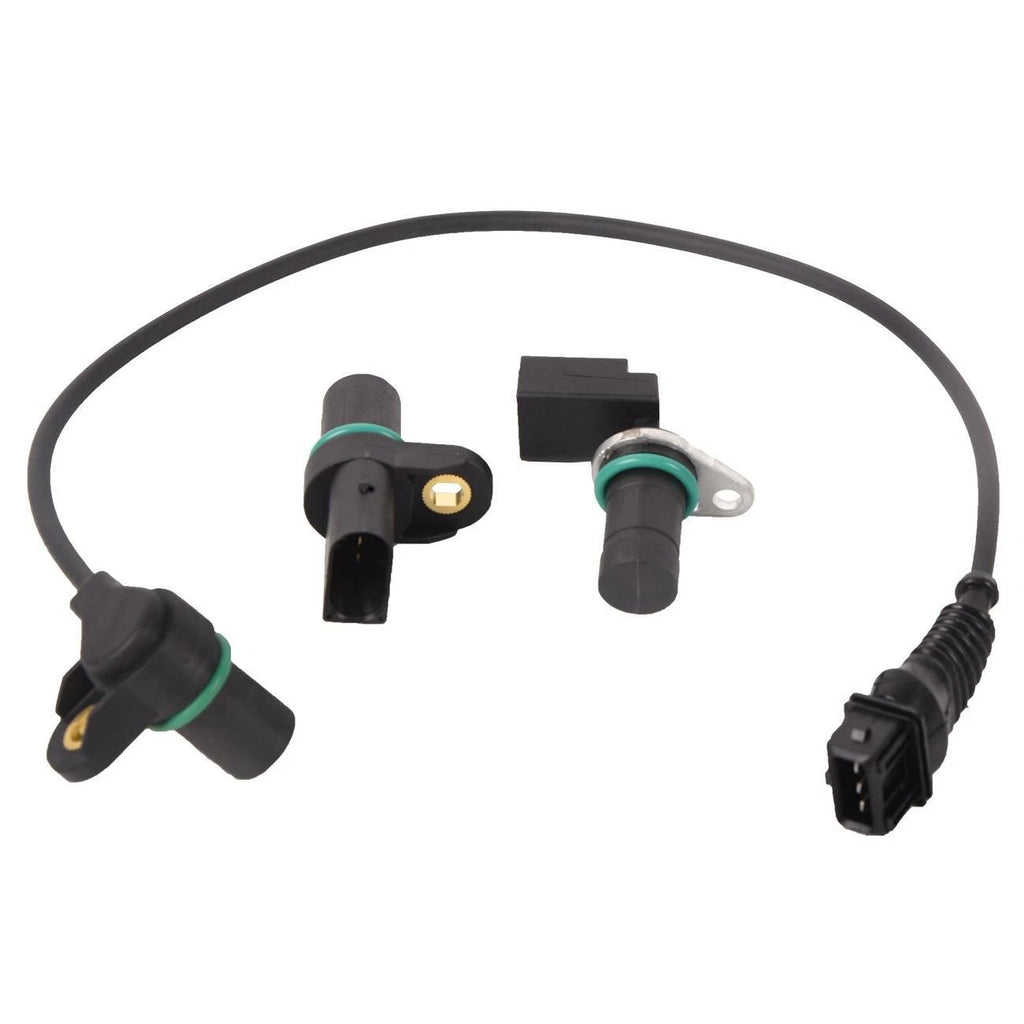 3Pcs Camshaft & Crankshaft Position Sensors for BMW 330Ci X3 X5 Z4 (2000–2006)