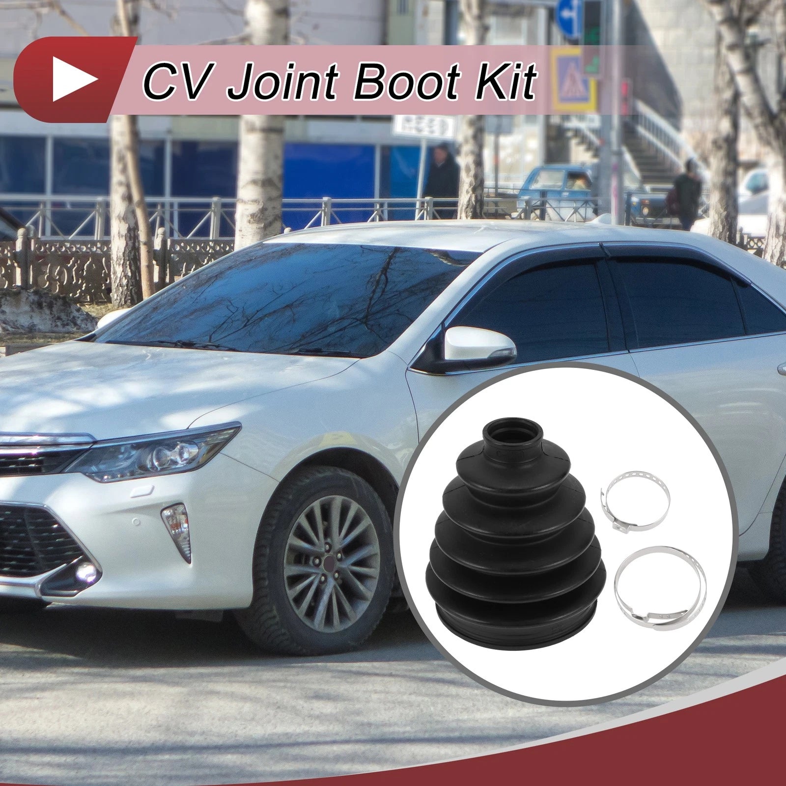 Outer CV Joint Boot Kit with Clamps for Toyota Camry (2007–2009) No.443828052