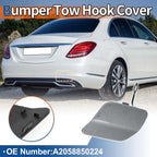Rear Car Bumper Tow Hook Cover for Mercedes-Benz (2016–2020) No.A2058850224 Dark Silver