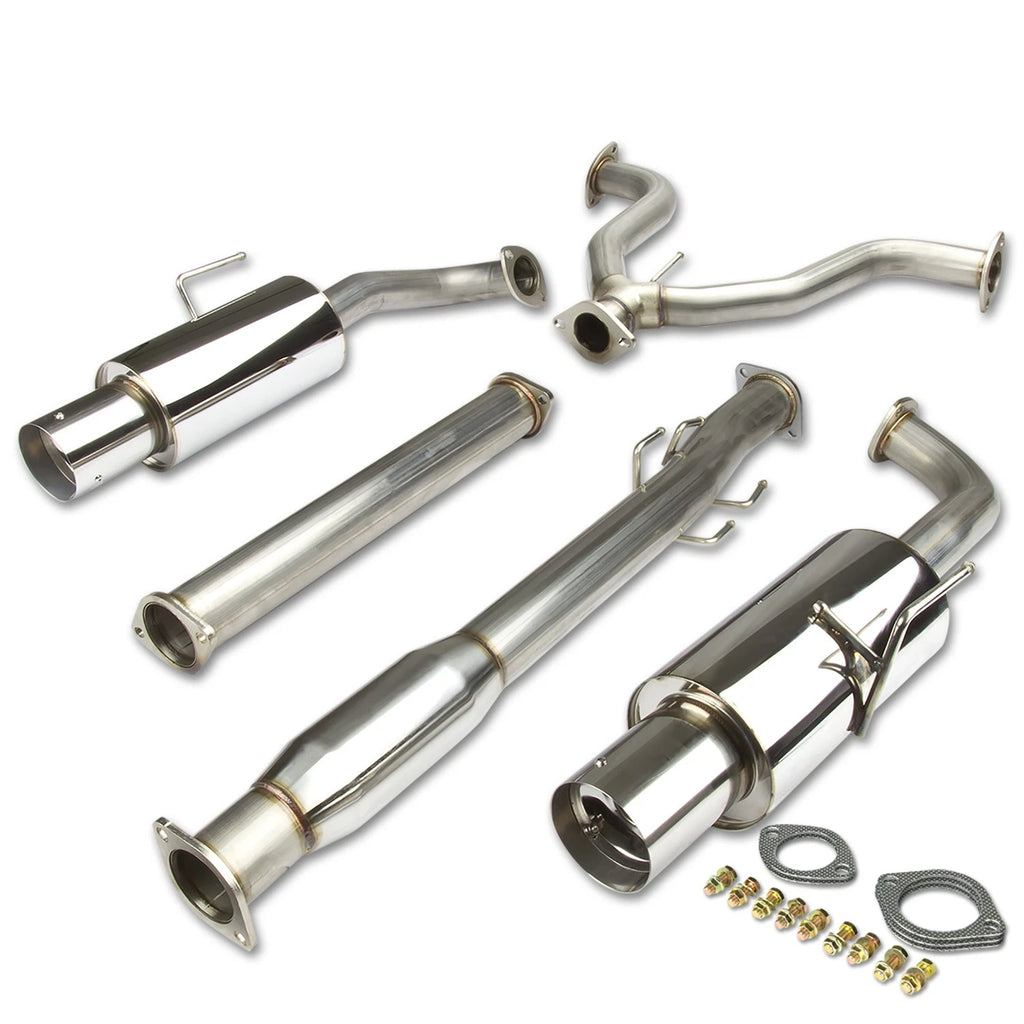 Dual 4" Muffler Tip Catback Exhaust for Nissan Altima Sedan V6 (2007–2012)
