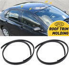 Set of 2 Roof Drip Moulding Trim for Toyota Yaris Sedan (2007–2011)