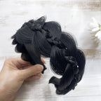 Wide Fishbone Braids Hairbands for Women (Retro Styling)