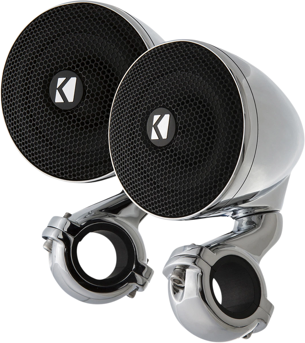 KICKER Mini Speakers for Universal Fit (4 ohm, Chrome)