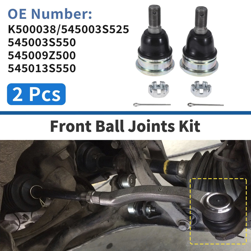2 Pcs Front Lower Ball Joints for Nissan Frontier (1998–2004) No.K500038/545003S525