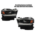 LED Headlights Pair for Dodge RAM 1500 (2019–2023)