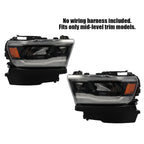 LED Headlights Pair for Dodge RAM 1500 (2019–2023)