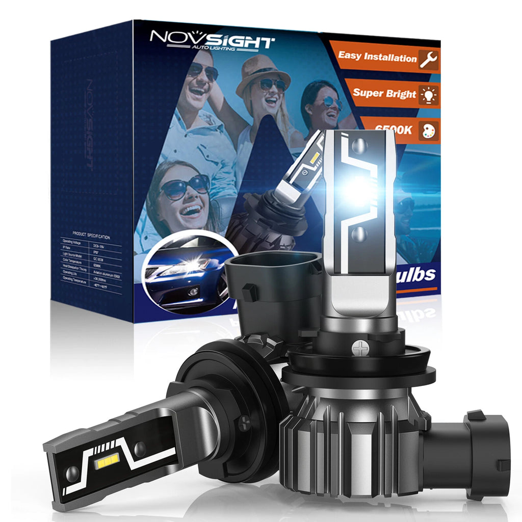 2X H11 H8 H9 LED Headlight Kit for 6500K Super Bright