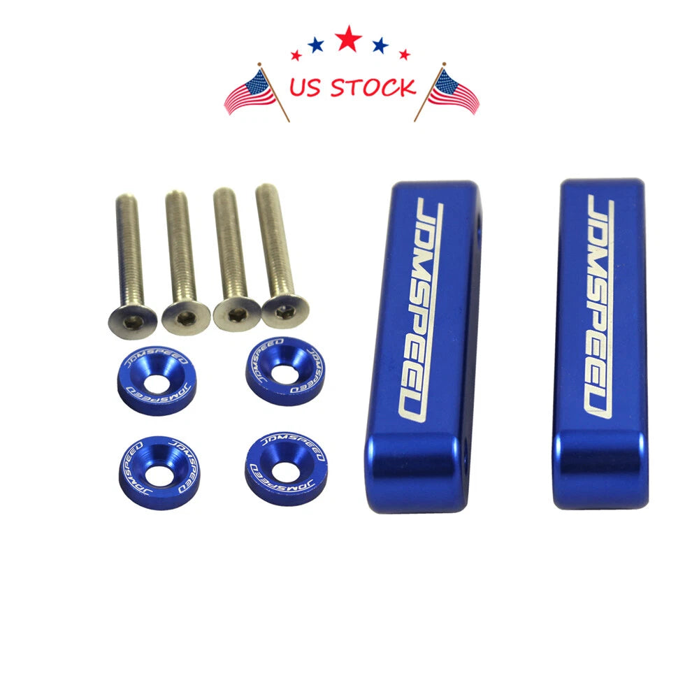 Set of 4 JDM Hood Spacer Risers for Acura Integra (1990–2001) & Honda Civic CRX (1988–2000)