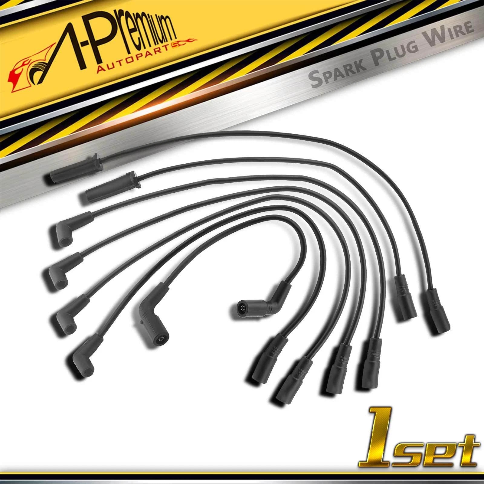 7X Spark Plug Wire Set for Chevrolet Silverado 1500 Blazer GMC Jimmy (1995–2002)