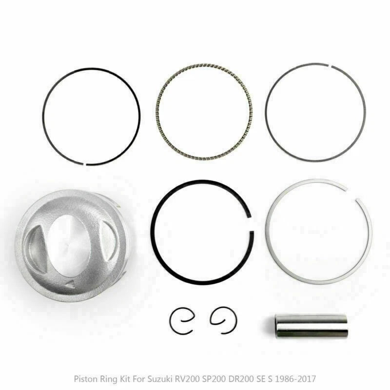 Piston Kit 66mm for Suzuki DR200 SE RV200 SP200 (1986–1991, 2017) 12111-42A20-0F0