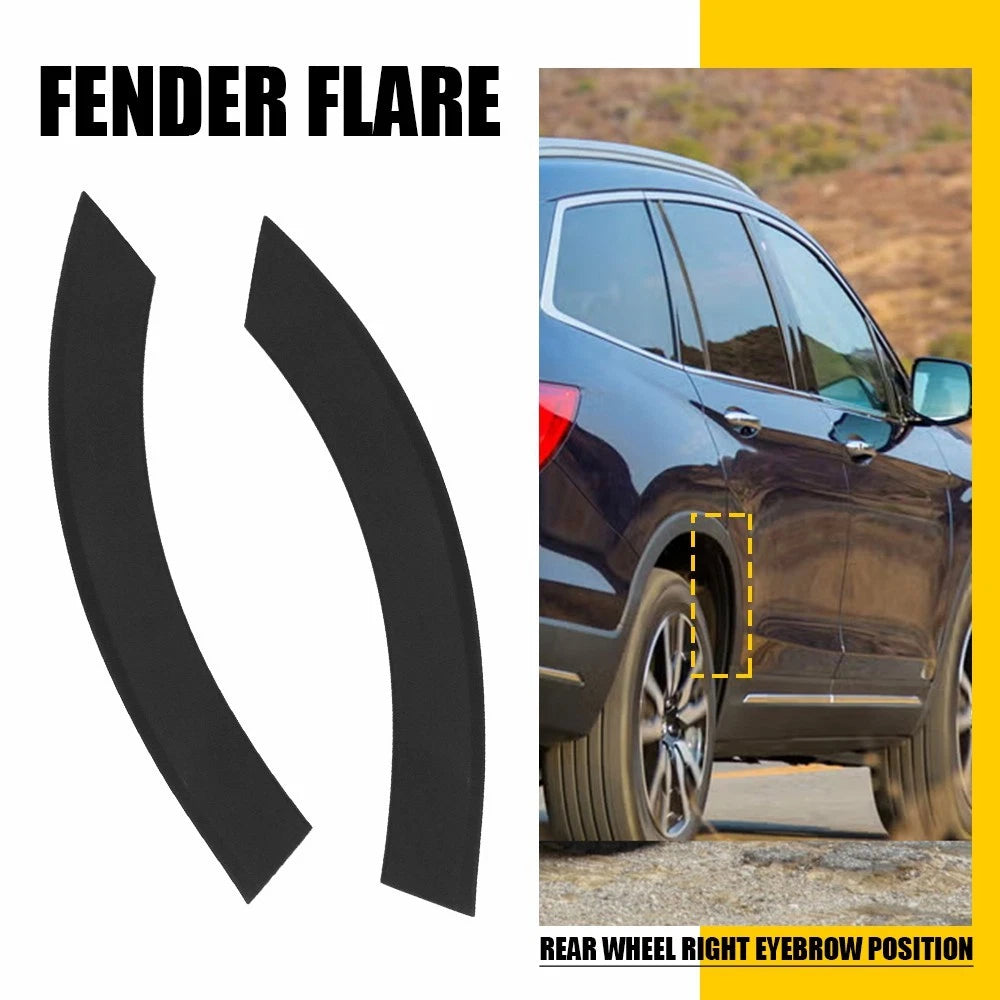 2Pcs Rear Left+Right Door Wheel Arch Molding for Honda Pilot (2016–2022) 75390-TG7-A01