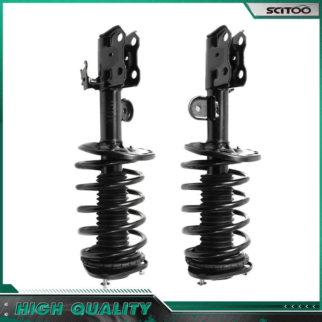 Set of 2 Front Shocks Struts & Coil Springs for Toyota Prius (2010–2015)