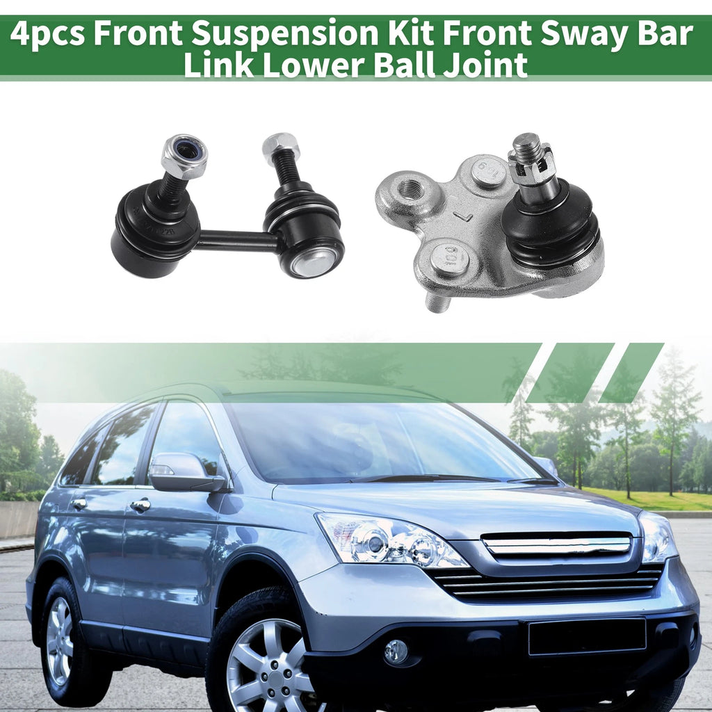 4pcs Front Suspension Kit for Honda Civic (2006–2011) - Sway Bar Link, Lower Ball Joint